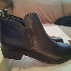 Sun + Stone Black Ankle Booties